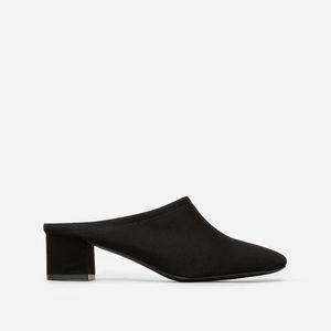 Everlane Day Heel Mule in Black Suede